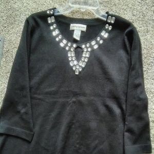 Cathy Daniels Knit Tunic Sweater/Top - XL - FANCY